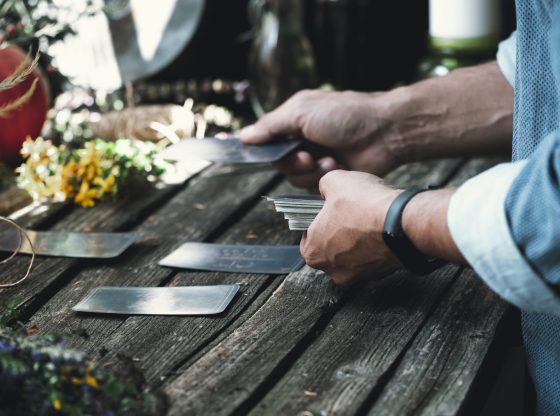 Fortune Telling using Tarot Cards.